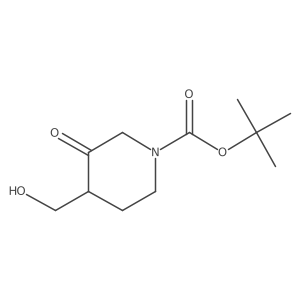 Tert-butyl 4-(hydroxymethyl)-3-oxopiperidine-1-carboxylate Structure