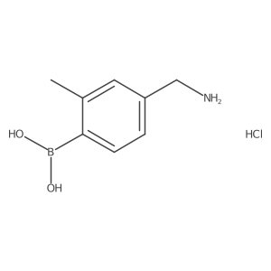 [4-(AMinomethyl)-2-methylphenyl]boronic acid hydrochloride Structure