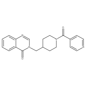 3-{[1-(Pyridine-4-carbonyl)piperidin-4-yl]methyl}-3,4-dihydroquinazolin-4-one结构式