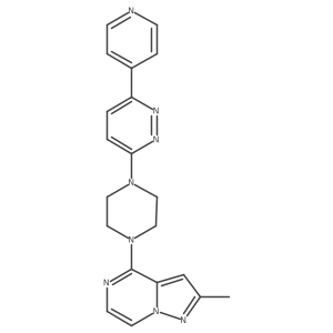 3-(4-{2-Methylpyrazolo[1,5-a]pyrazin-4-yl}piperazin-1-yl)-6-(pyridin-4-yl)pyridazine Structure