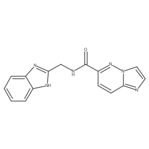 N-(1H-Benzimidazol-2-ylmethyl)imidazo[1,2-b]pyridazine-6-carboxamide结构式