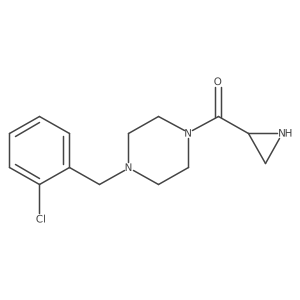 1-[(2R)-aziridine-2-carbonyl]-4-[(2-chlorophenyl)methyl]piperazine结构式