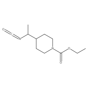 Ethyl 4-(1-isocyanatoethyl)piperidine-1-carboxylate结构式