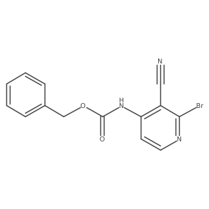benzyl N-(2-bromo-3-cyanopyridin-4-yl)carbamate Structure