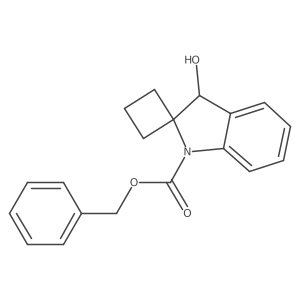 Benzyl 3'-hydroxy-1',3'-dihydrospiro[cyclobutane-1,2'-indole]-1'-carboxylate Structure