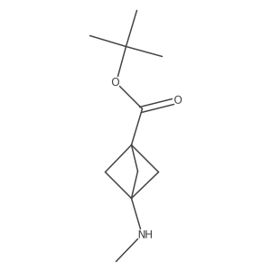 Tert-butyl 3-(methylamino)bicyclo[1.1.1]pentane-1-carboxylate Structure