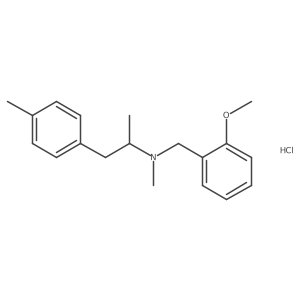 N-(2-methoxybenzyl)-N-methyl-1-(p-tolyl)propan-2-amine,monohydrochloride Structure
