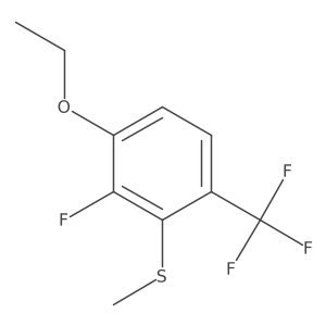 (3-Ethoxy-2-fluoro-6-(trifluoromethyl)phenyl)(methyl)sulfane Structure