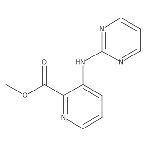 Methyl 3-(pyrimidin-2-ylamino)picolinate结构式