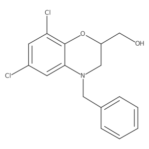 (R)-(4-Benzyl-6,8-dichloro-3,4-dihydro-2H-benzo[b][1,4]oxazin-2-yl)methanol Structure