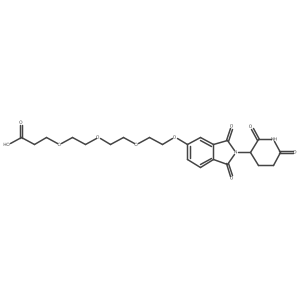 Thalidomide-PEG4-COOH结构式