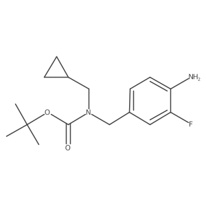 tert-Butyl 4-amino-3-fluorobenzyl(cyclopropylmethyl)carbamate Structure