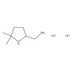 1-(5,5-Dimethylpyrrolidin-2-yl)methanamine dihydrochloride结构式