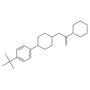 1-(Morpholin-4-yl)-2-{4-[4-(trifluoromethyl)phenyl]piperazin-1-yl}ethan-1-one Structure