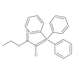 Ethyl 2-chloro-2-(triphenylphosphoranylidene)acetate结构式
