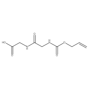 2-(2-{[(Prop-2-en-1-yloxy)carbonyl]amino}acetamido)acetic acid Structure