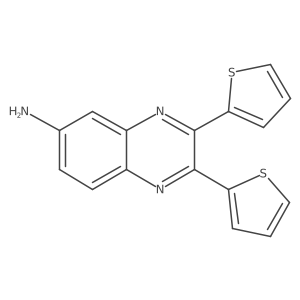 2,3-Di(thiophen-2-yl)quinoxalin-6-amine结构式