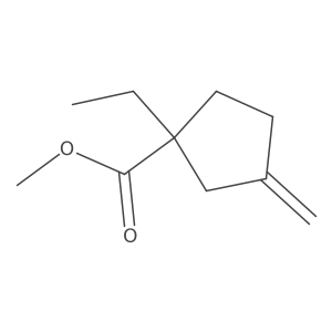 Methyl 3-methylene-1-ethylcyclopentane carboxylate Structure