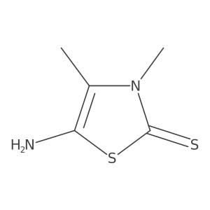 5-Amino-3,4-dimethyl-2(3H)-thiazolethione结构式