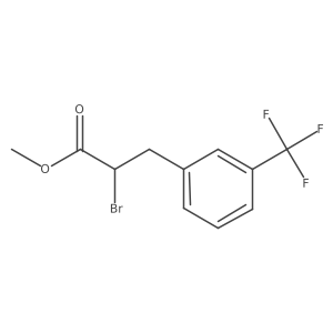 Methyl 2-bromo-3-[3-(trifluoromethyl)phenyl]propanoate结构式