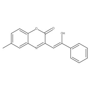 (3Z)-6-methyl-3-(2-oxo-2-phenylethylidene)-3,4-dihydro-2H-1,4-benzoxazin-2-one结构式