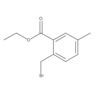 Benzoic acid, 2-(bromomethyl)-5-methyl-, ethyl ester Structure