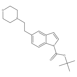 1h-Indole-1-carboxylic acid,5-[2-(4-morpholinyl)ethyl]-,1,1-dimethylethyl ester结构式