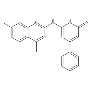 2-[(4,7-Dimethylquinazolin-2-yl)amino]-6-phenylpyrimidin-4-ol结构式