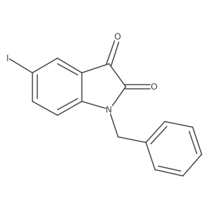 1-Benzyl-5-iodoindoline-2,3-dione结构式