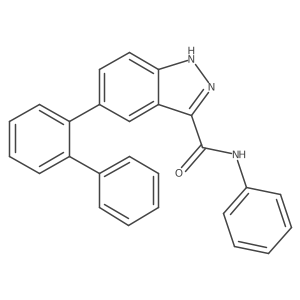 5-([1,1'-Biphenyl]-2-yl)-N-phenyl-1H-indazole-3-carboxamide Structure