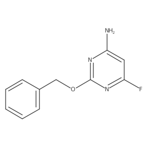 2-(Benzyloxy)-6-fluoropyrimidin-4-amine结构式