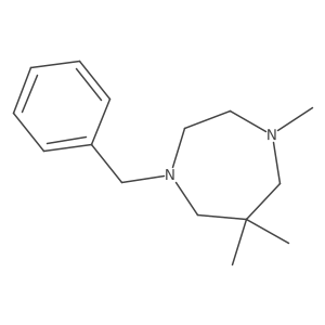Hexahydro-1,6,6-trimethyl-4-(phenylmethyl)-1H-1,4-diazepine Structure