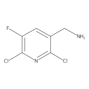 (2,6-Dichloro-5-fluoropyridin-3-yl)methanamine Structure