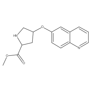 (2S,4S)-Methyl 4-(quinolin-6-yloxy)pyrrolidine-2-carboxylate Structure