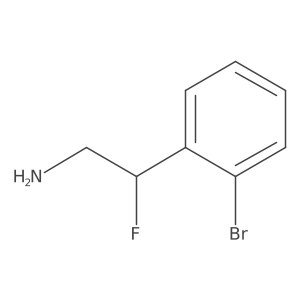 2-(2-Bromophenyl)-2-fluoroethan-1-amine结构式