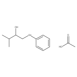 acetic acid;(2R)-3-methyl-1-phenylselanylbutan-2-ol Structure