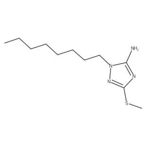 3-(Methylthio)-1-octyl-1H-1,2,4-triazol-5-amine结构式