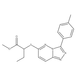 Methyl 2-((3-(p-tolyl)-[1,2,4]triazolo[4,3-b]pyridazin-6-yl)thio)butanoate Structure
