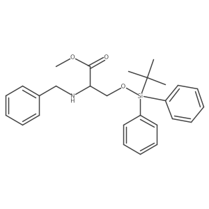 methyl (2R)-2-(benzylamino)-3-[tert-butyl(diphenyl)silyl]oxy-propanoate Structure