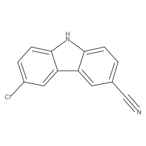 6-Chloro-9H-carbazole-3-carbonitrile Structure