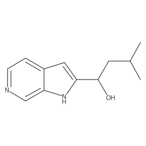 1h-Pyrrolo[2,3-c]pyridine-2-methanol,a-(2-methylpropyl)-结构式