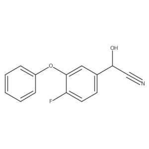 (R)-4-Fluoro-3-phenoxybenzaldehyde Cyanhydrine结构式