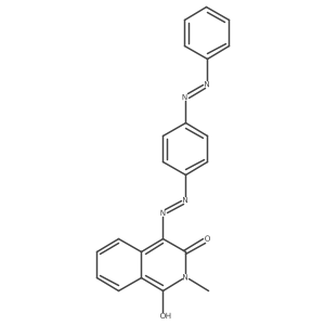 2-methyl-1,3,4(2H)-isoquinolinetrione 4-(N-{4-[(E)-2-phenyldiazenyl]phenyl}hydrazone) Structure