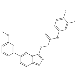 N-(3,4-difluorophenyl)-2-((6-(3-methoxyphenyl)-[1,2,4]triazolo[4,3-b]pyridazin-3-yl)thio)acetamide Structure