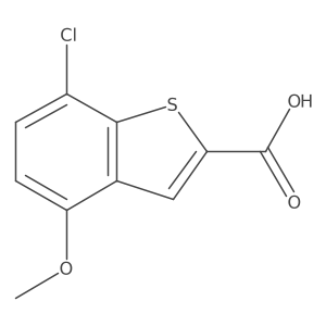 7-Chloro-4-methoxybenzo[b]thiophene-2-carboxylic acid结构式
