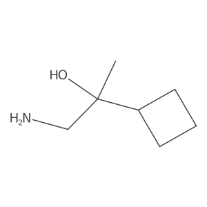 1-Amino-2-cyclobutylpropan-2-ol结构式