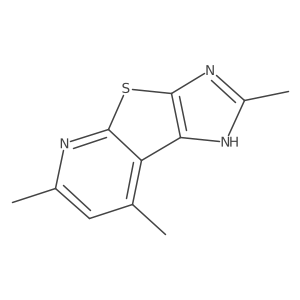 4,10,12-Trimethyl-7-thia-3,5,9-triazatricyclo[6.4.0.02,6]dodeca-1(8),2(6),4,9,11-pentaene结构式