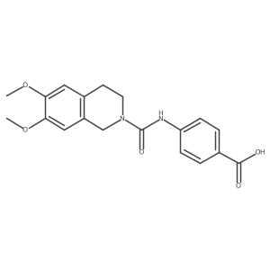 4-{[(6,7-dimethoxy-3,4-dihydroisoquinolin-2(1H)-yl)carbonyl]amino}benzoic acid Structure