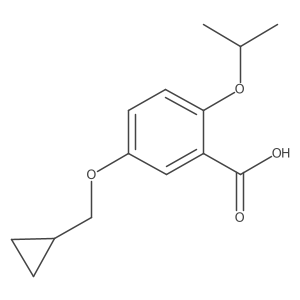 5-(Cyclopropylmethoxy)-2-isopropoxybenzoic acid Structure