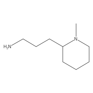 3-(1-Methylpiperidin-2-yl)propan-1-amine结构式